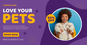Viola Pet Care Promotion Obraz udostępniany na Facebooku Template