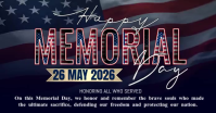 สีม่วง Memorial Day Obraz udostępniany na Facebooku Template