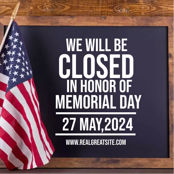 Copy of Purple Professional Memorial Day Instagram P | PosterMyWall