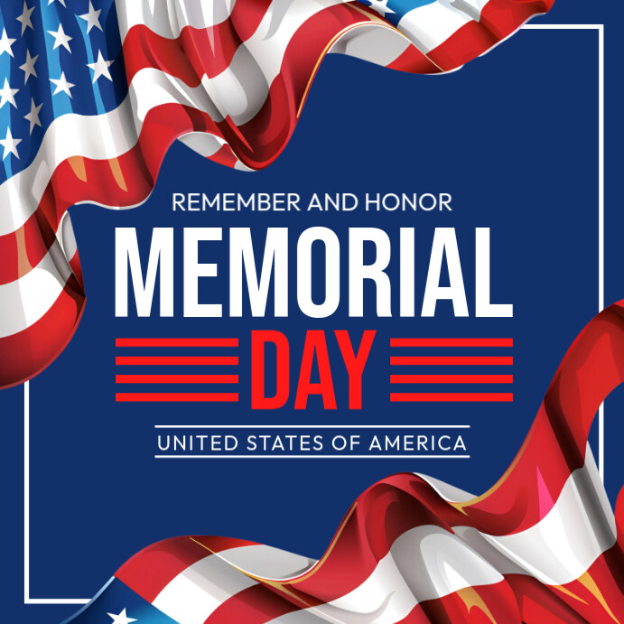 Copy of Purple Professional Memorial Day Instagram Post | PosterMyWall