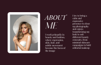 Violet Model Portfolio Tablóide Template - Page 2