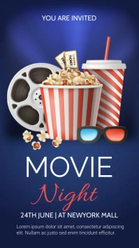 Purple Professional Movie Poster  Digital Dis template