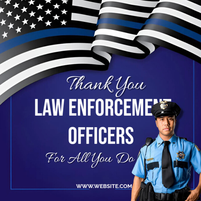 Purple Professional National Law Enforcement Officer Appreciation Day ...