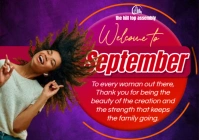 Purple Professional New Month Flyers  A5 template