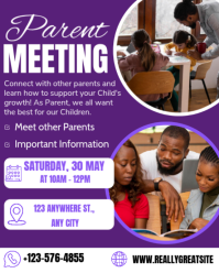 Roxo Parent Meeting Instagram Portrait Template