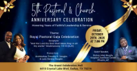Purple Pastoral Anniversary Celebration Facebook Event Cover Template