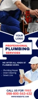 Purple Professional Plumbing Service Template Door Hanger