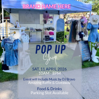 Purple Professional Pop-Up Shop Event Instagram Post template