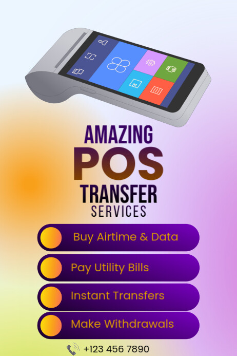 Purple Professional Pos  Poster Design template