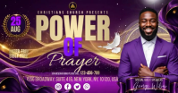 Purple Prayer Event Ibinahaging Larawan sa Facebook Template