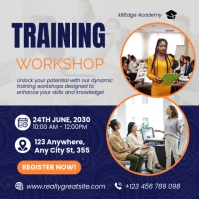 Purple Professional Professional Training Workshop Template Instagram Post
