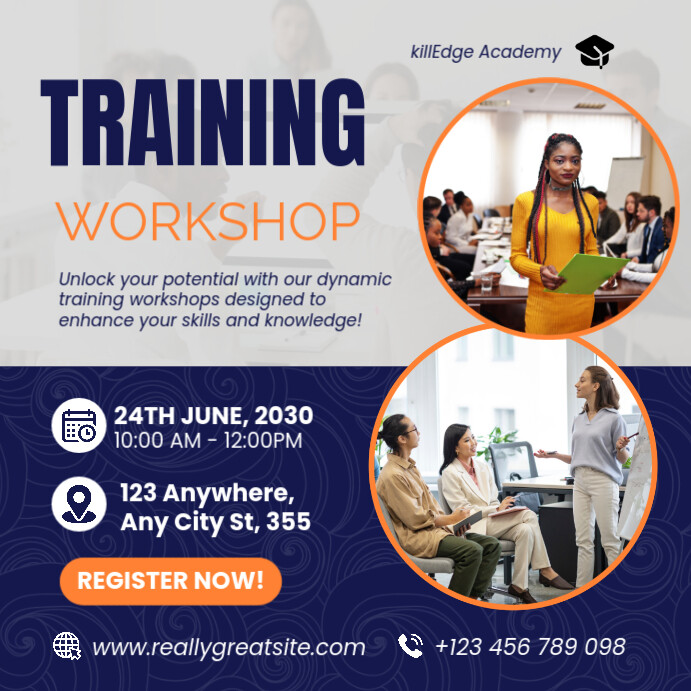 Training Programme Posts Purple Professional Professional Training Workshop Template Instagram ...