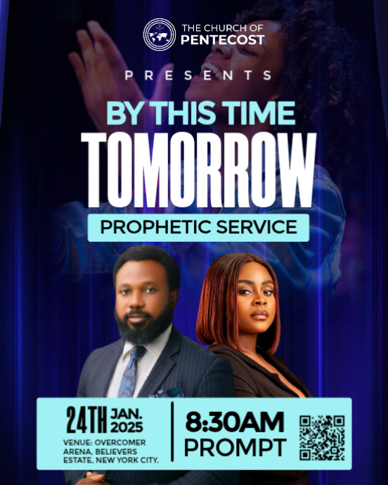 Copy of Purple Professional Prophetic Service Event Instagram Portrait ...