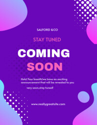 Purple Professional Purple  Flyer (us Letter) template