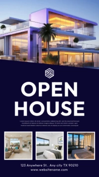 Purple Professional Real Estate Instagram Story template
