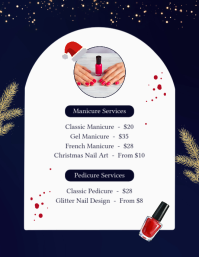Purple Salon Christmas Price List Iflaya Template - Page 3