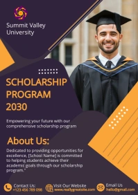 Purple Professional Scholarship Program A3 template
