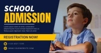 Purple Professional School Admission Facebook Shared Image template
