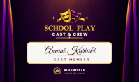 Morado School Play Announcement Tag Template