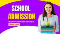 Purple Professional School  Youtube Thumbnail template