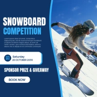 Purple Professional Snowboard Sports Ads Instagram Post template