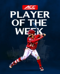 Purple Professional Sports Award Instagram Portrait template