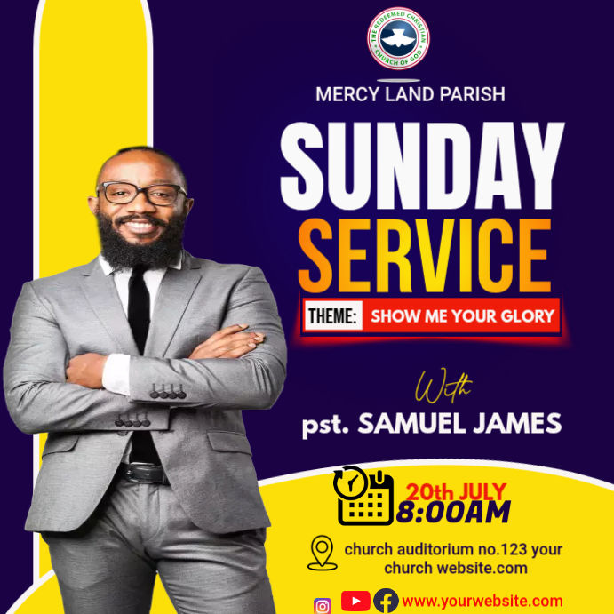 Sunday Church Service Template | PosterMyWall