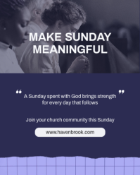 Purple Sunday Mass Instagram Portrait Template - Page 5