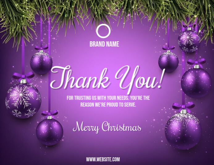Copy of Purple Professional Thank You Flyer Flyer (us Letter ...