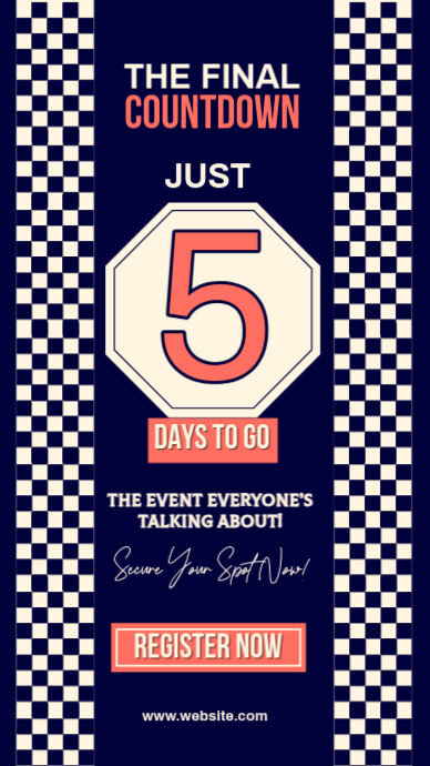 Purple Professional The Final Countdown Instagram Story Template ...