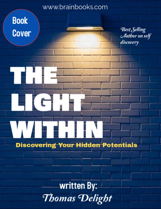 Copy of Purple Professional The Light Within Book Cover Flyer