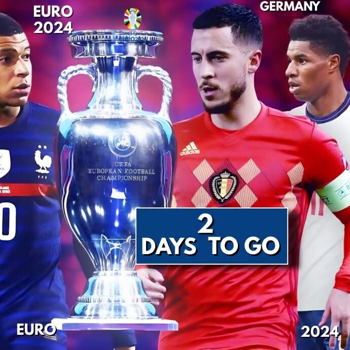 Purple Professional Uefa Euro 2024 Square (1: template