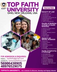 Purple Professional University Admission Template Instagram Portrait