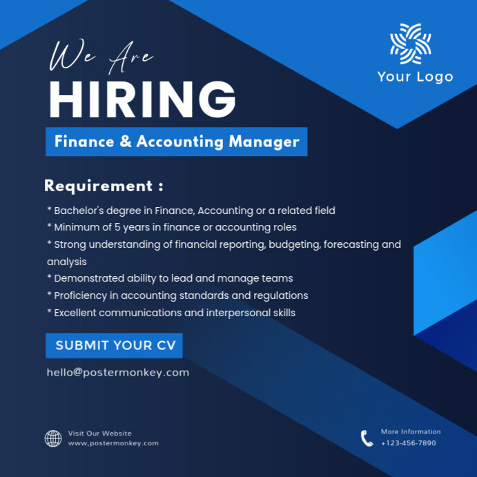 Copy of Purple Professional We Are Hiring Instagram Post | PosterMyWall