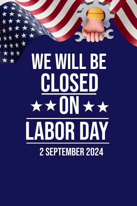 Copy of Purple Professional We Will Be Closed For Lab | PosterMyWall