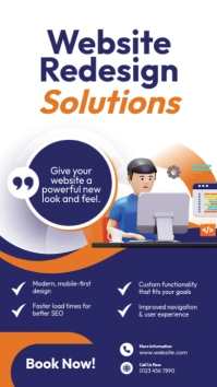 Purple Professional Web Design Services Instagram Story template