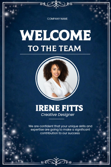 Copy of Purple Professional Welcome to the Team Poster | PosterMyWall