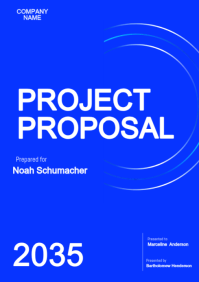 White Project Proposal Poster Template | PosterMyWall