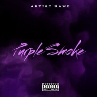 Purple  Purple Smoke Mixtape Cover  Album Cover template