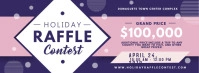 Purple Raffle Contest Ticket Invitation