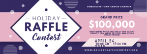 Purple Raffle Contest Ticket Invitation