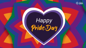 Purple Rainbow Flag Digital Display (16:9) template