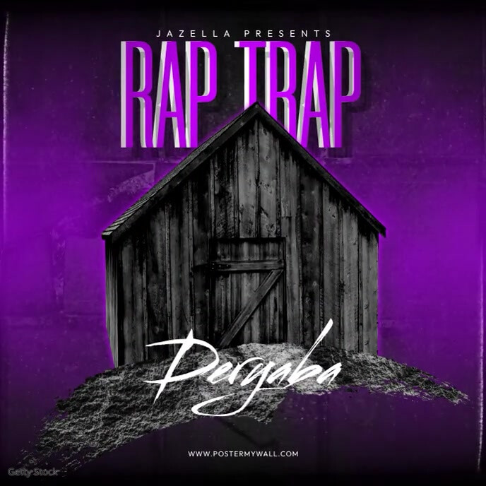 Plantilla de Purple Rap Trap Motion Mixtape Cover Maker | PosterMyWall