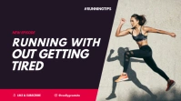 Purple Red Modern Running Tips Youtube Thumbn template