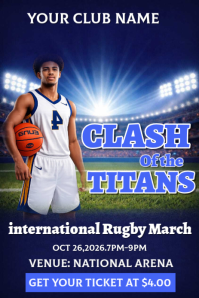 Purple Rugby Match Pinterest Graphic Pinterest-grafik template