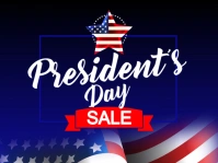 Purple  Sale, President`s Day Sale Yard Sign template