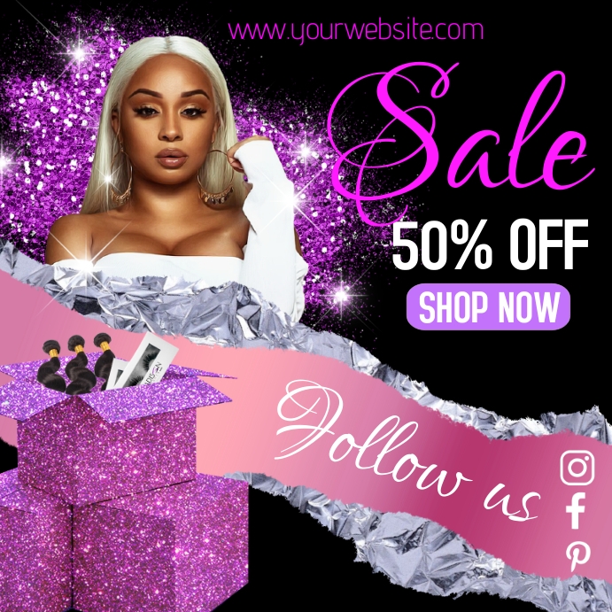 Copy of Purple sale flyer PosterMyWall