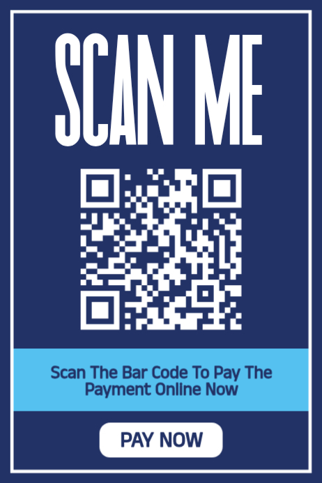 Modèle Purple scan and pay the payment poster | PosterMyWall