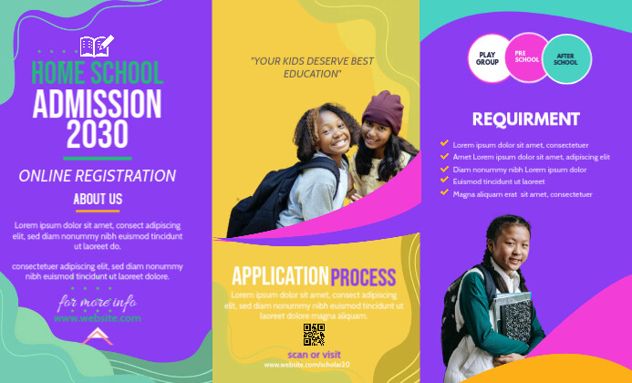 Pamphlets Designs For School Children