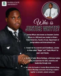 Purple Self Introduction  Instagram Portrait template